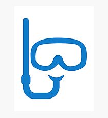 Snorkel diving goggles Photographic Print