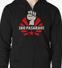 Keine Pasaran Faust und Stern Kapuzenjacke