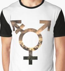 Nicht-binäres Naturdesign 3 Grafik T-Shirt