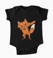 Dabbing Fox Art | Cool Great Fan of Foxes Art Party Gift Baby Body Kurzarm