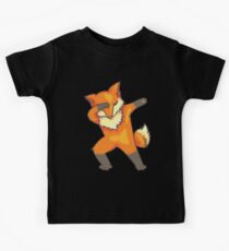 Dabbing Fox Art | Cool Great Fan of Foxes Art Party Gift Kinder T-Shirt