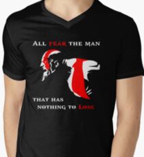 God of War Fear The Man Men's V-Neck T-Shirt