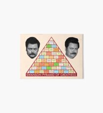 Lámina rígida La pirámide de la grandeza de Ron Swanson