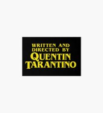 Lámina rígida Escrito y dirigido por Quentin Tarantino