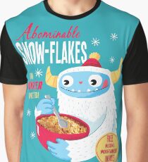 Camiseta gráfica Copos de nieve abominables