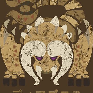Monster Hunter Rise Diablos Kanji Icon | Art Board Print