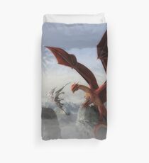 Dragon Fight Duvet Cover