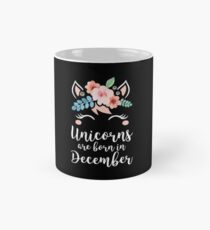 Unicorns Are Born In December Shirt Birthday Month Gift Tee Tasse (Standard)