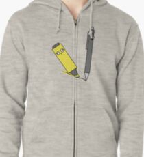 A Marked Pen Zipped Hoodie