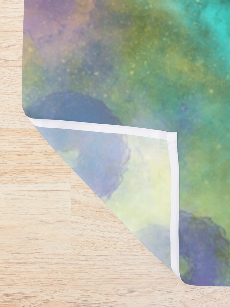 Alternate view of In the beginning there were microbes Shower Curtain