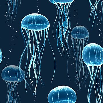 Artwork thumbnail, Glowing jellyfish  by Gribanessa