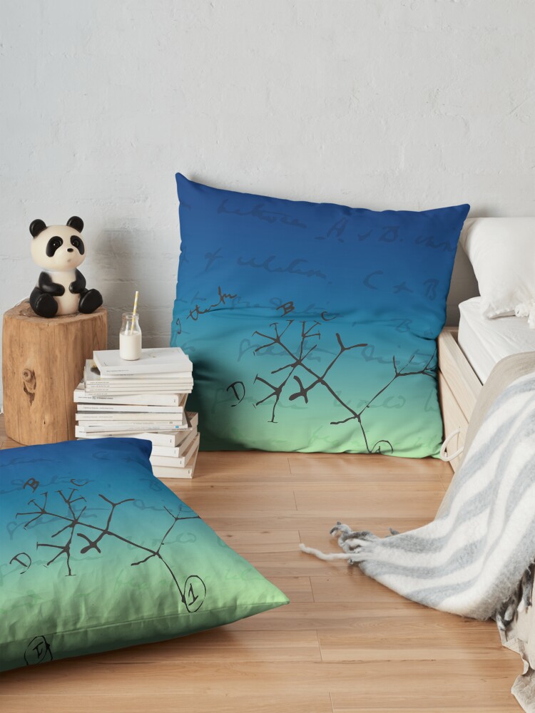 Alternate view of Darwin Thinks Floor Pillow