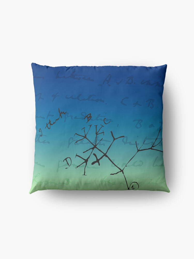 Alternate view of Darwin Thinks Floor Pillow