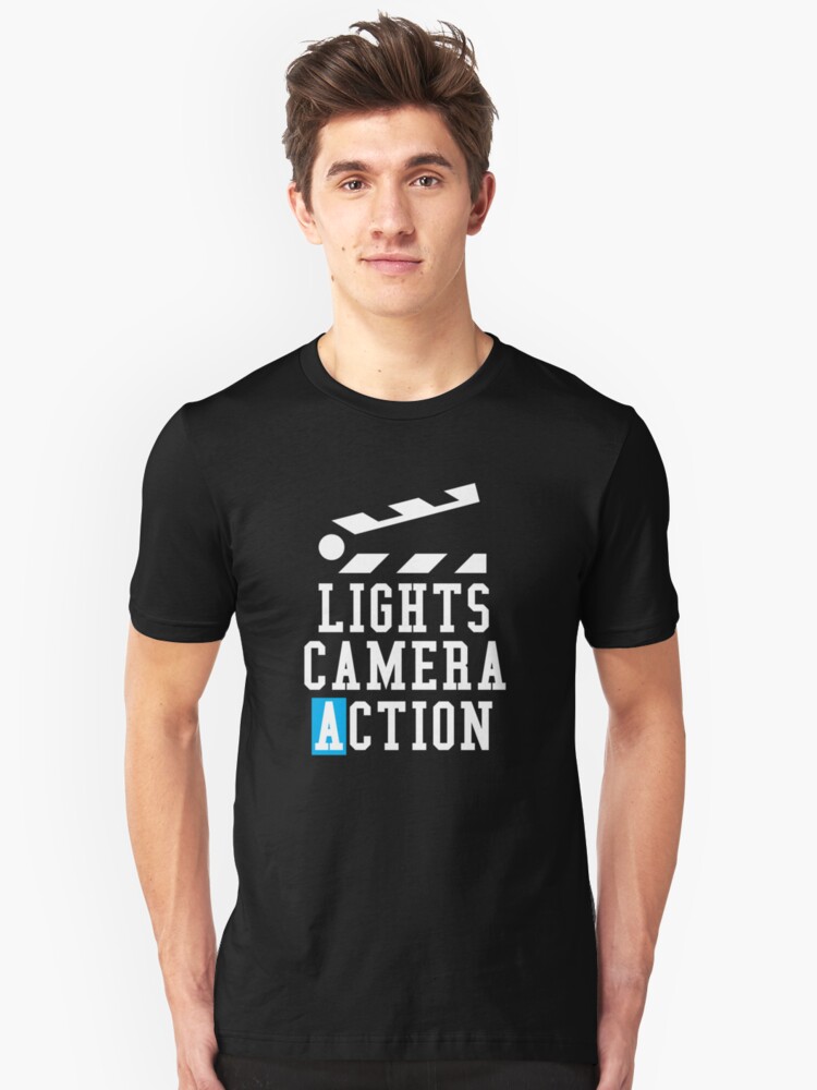 Lights Camera Action Clapper Board Film Crew Director Gift T