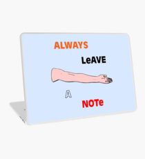 Always Leave a Note Laptop Skin