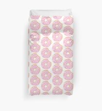 Niedlicher und lustiger rosa Donut Bettbezug