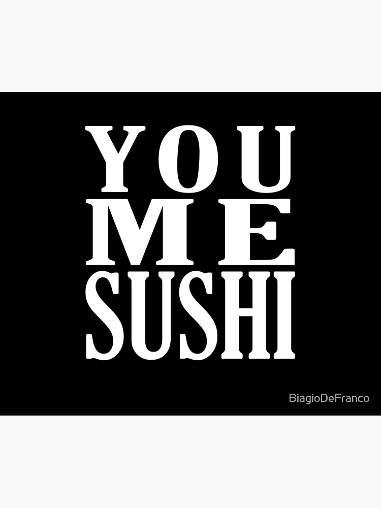 you-me-sushi-funny-sushi-lover-throw-blanket-by-biagiodefranco-redbubble