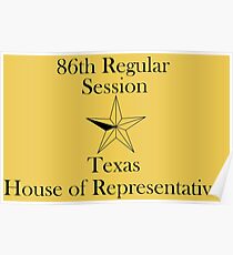 Texas House of Representatives - 86th Regular Session - Texas Legislature Poster