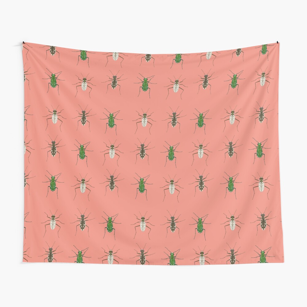 Tiger beetle trio Wall Tapestry