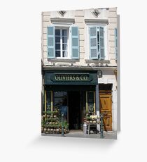 characteristic facades France Greeting Card