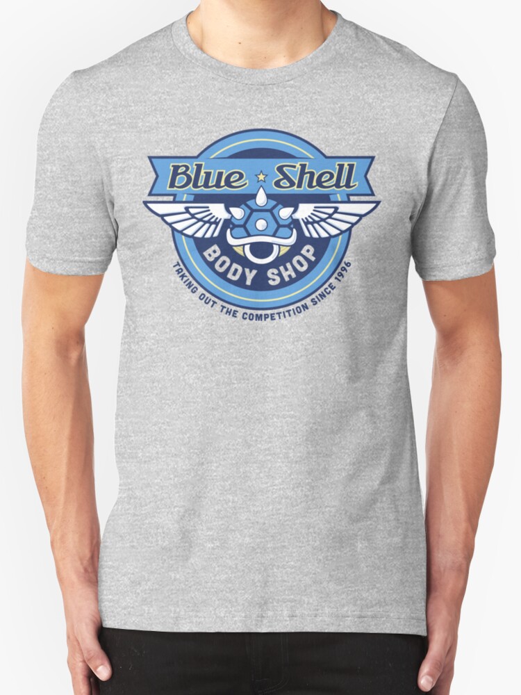 blue shell t shirt