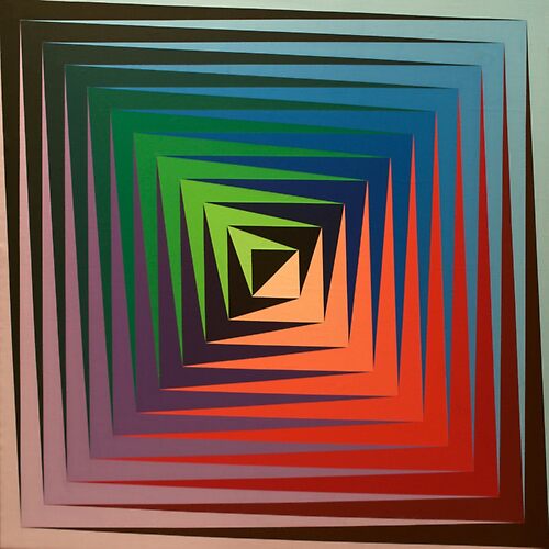 	Victor #Vasarely, was a Hungarian-French #artist, who is widely accepted as a #grandfather and leader of the #OpArt movementShop all products	