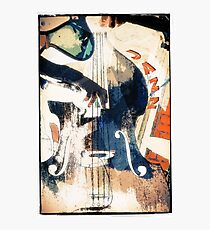 Double bass Jazz Poster Photographic Print