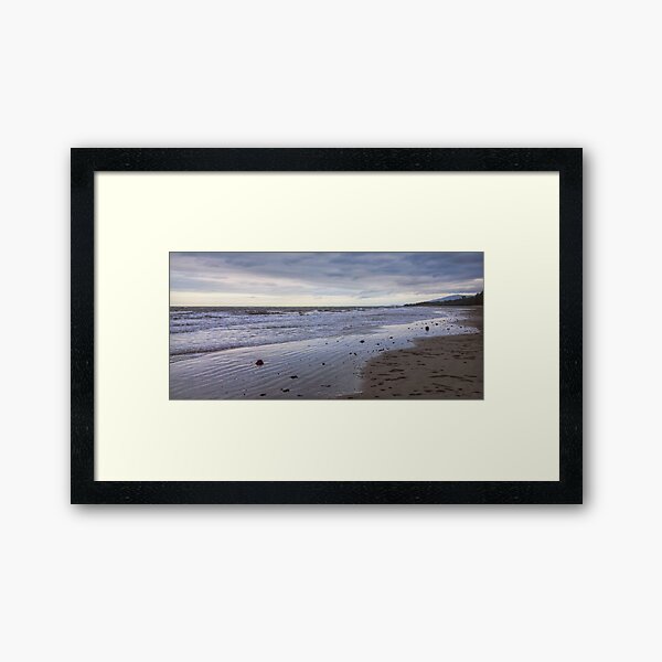 A panoramic view of the beach at Cape Tribulation Framed Art Print