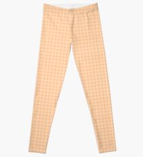 Pastel Melon Tartan Pattern Leggings
