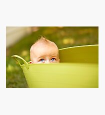 Retro Green Swim Bucket Photographic Print