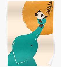 Pandas kleiner Helfer Poster