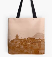 Srinagar, on the shore of " Blue " Tote Bag