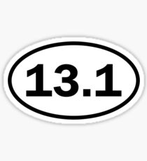 Half marathon - 13.1 - oval sticker and more Sticker