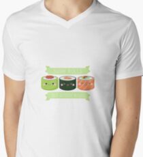 Sushi Rollen nicht Gender Rollen T-Shirt mit V-Ausschnitt für Männer