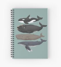Cuaderno de espiral Gráfico de ballenas