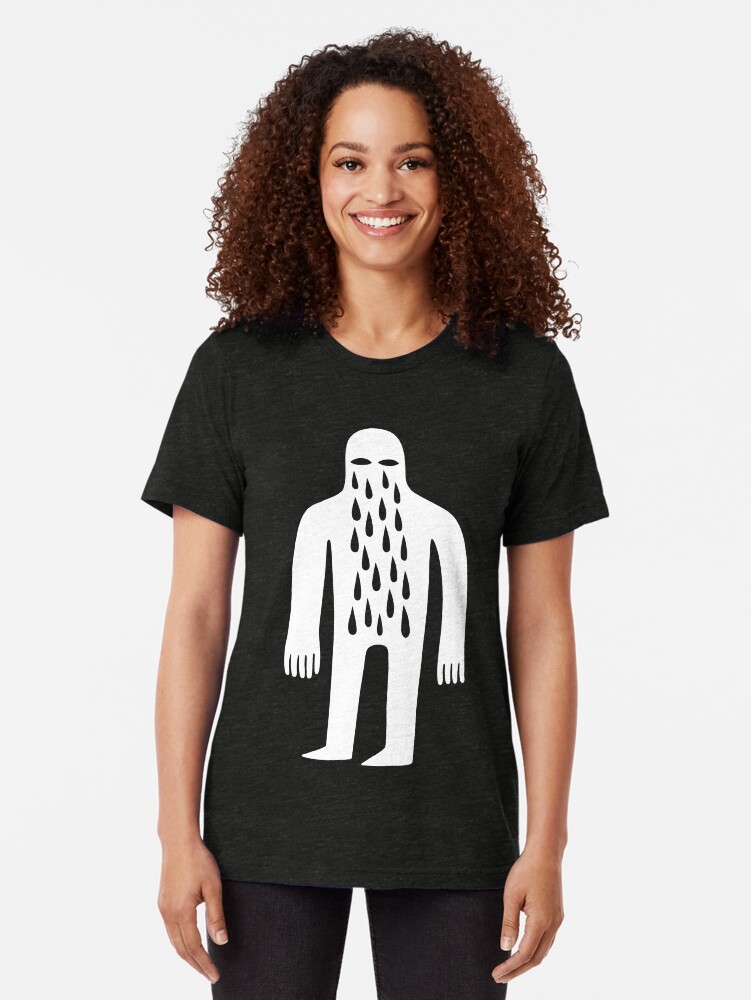 Alternate view of Crying Man Tri-blend T-Shirt