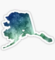 Alaska Love Sticker