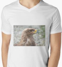 Steppe Eagle T-Shirt mit V-Ausschnitt für Männer