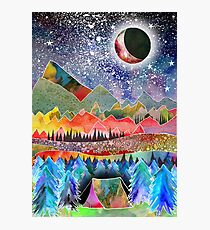Camping unter dem Mond Fotodruck