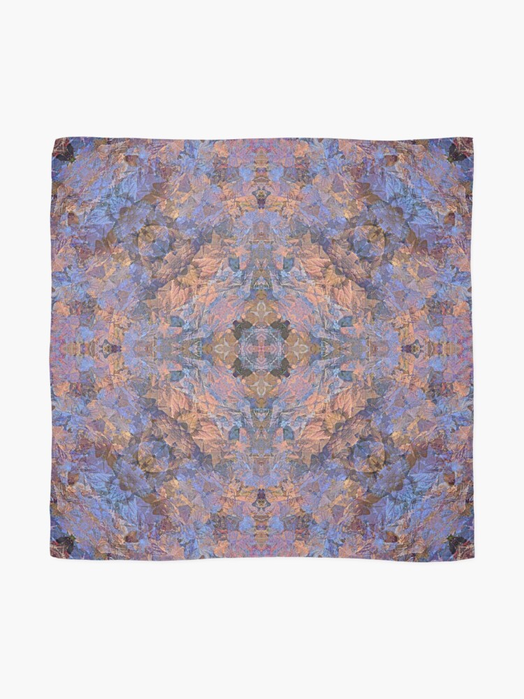 Alternate view of MAGIC THIMBLE BERRY ORANGE AND BLUE PATTERN Scarf