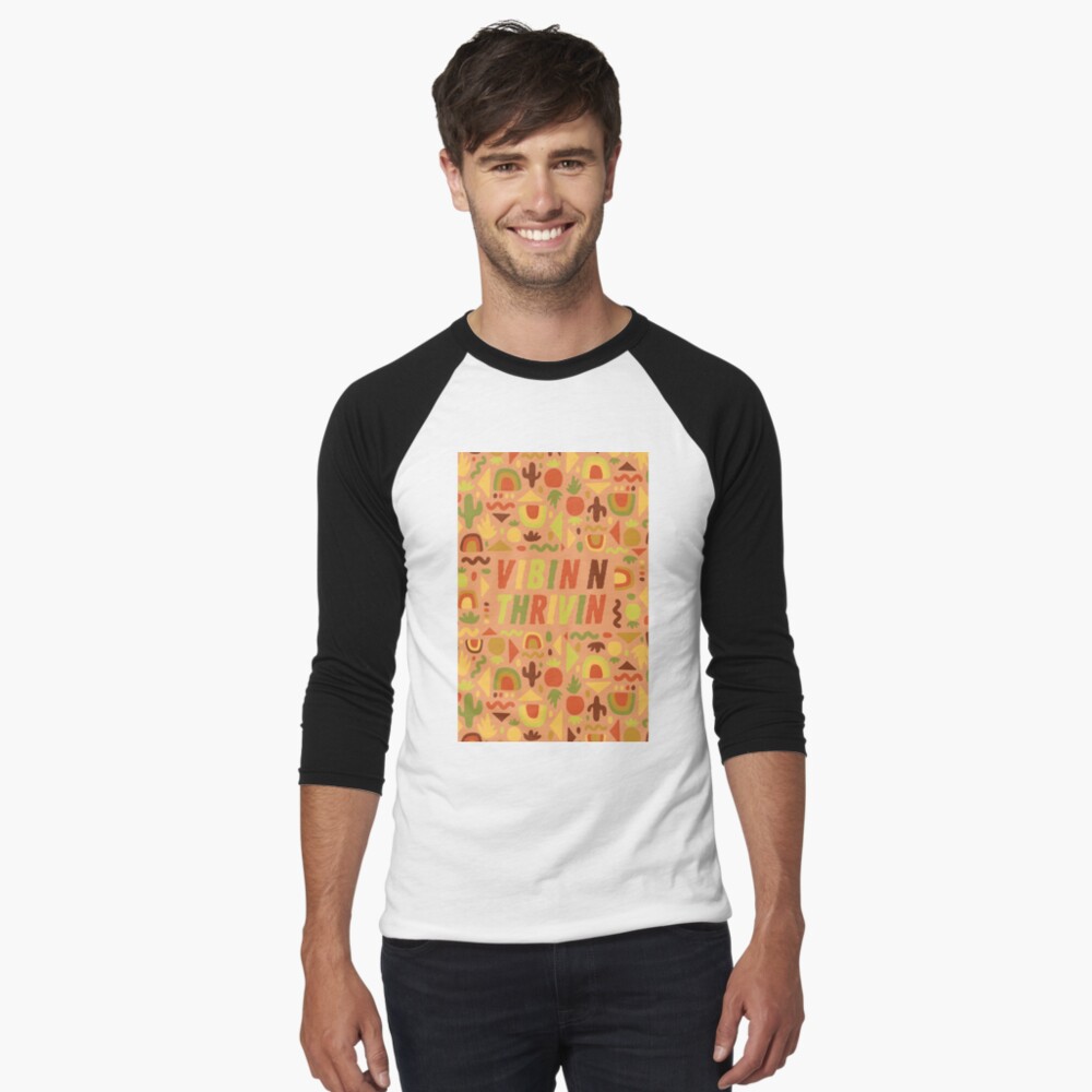 Vibin n Thrivin Baseball ¾ Sleeve T-Shirt