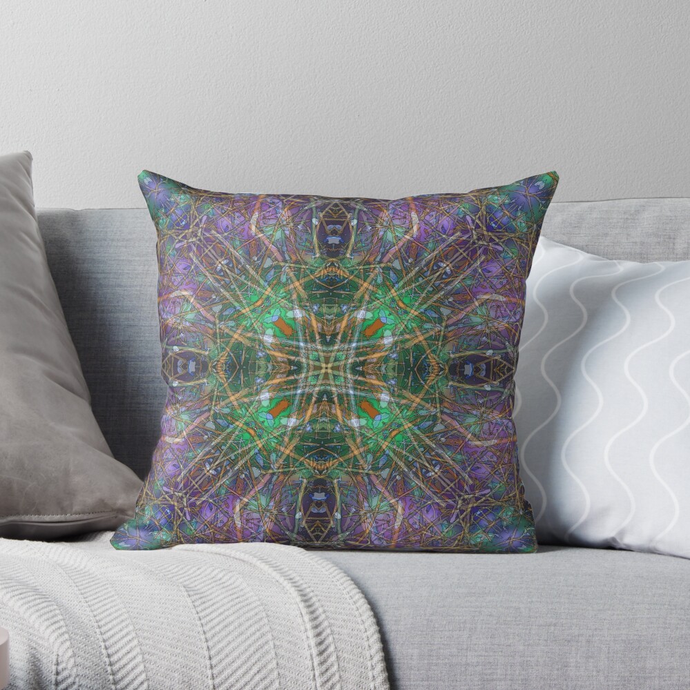 TWIGS THEORY ABSTRACT 4 Throw Pillow