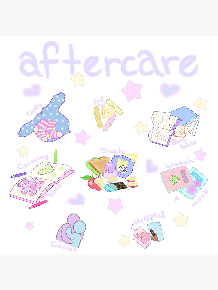 "Aftercare essentials" Poster by SmokeAndSomno Redbubble