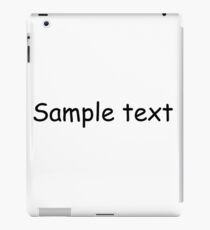 Sample Text iPad Case/Skin
