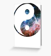 Thor's Helmet Nebula | Yin and Yang Symbol Greeting Card