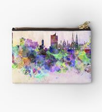 Vienna skyline in watercolor background Studio Pouch