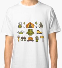 Camping Pattern Classic T-Shirt