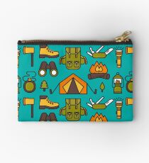 Camping Pattern Studio Pouch