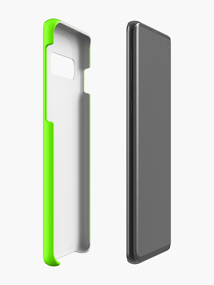 Alternate view of Super Bright Fluorescent Green Neon Case & Skin for Samsung Galaxy