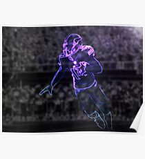 Stefon Diggs Glow Artwork Poster